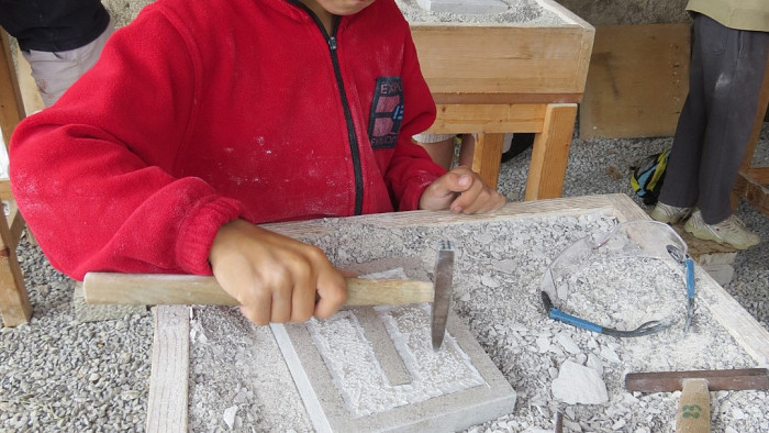 Reliefna kamnoseška delavnica